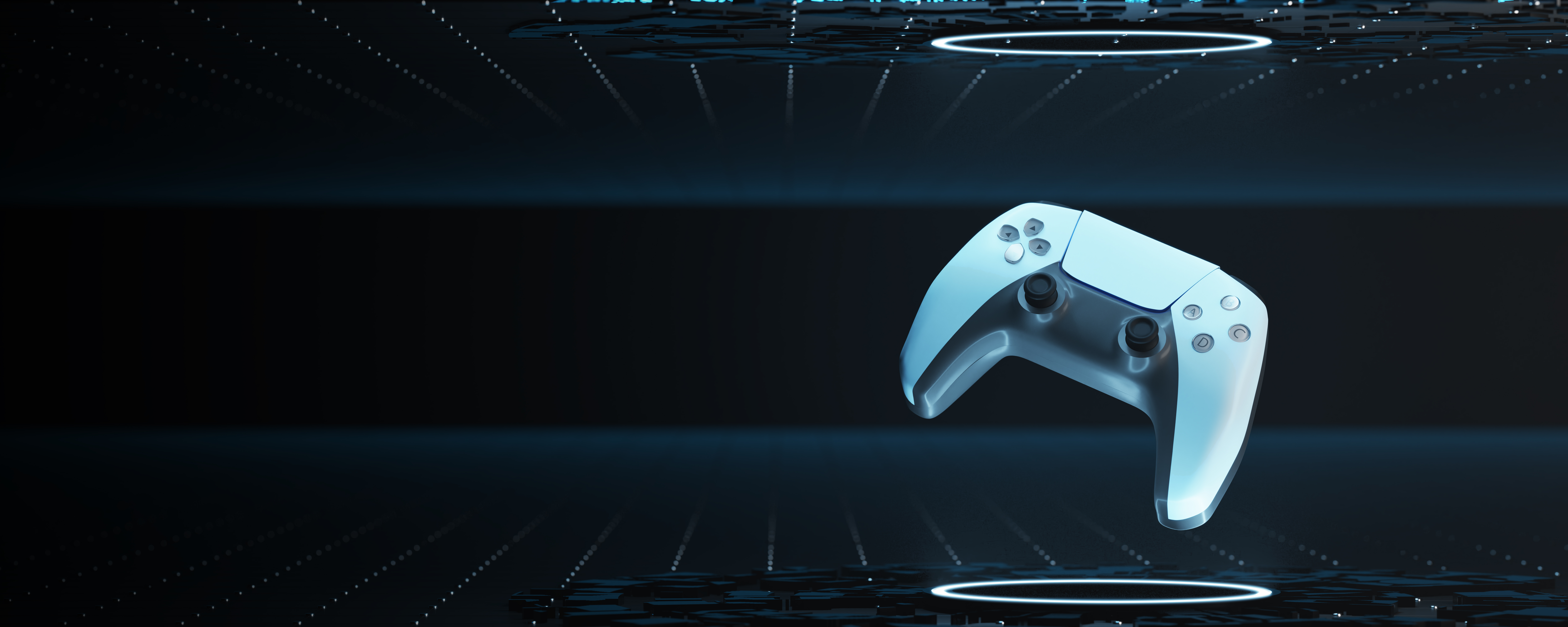 blockchain-game-concept-game-joystick-technological-background-blockchain-game-concept-3d-render