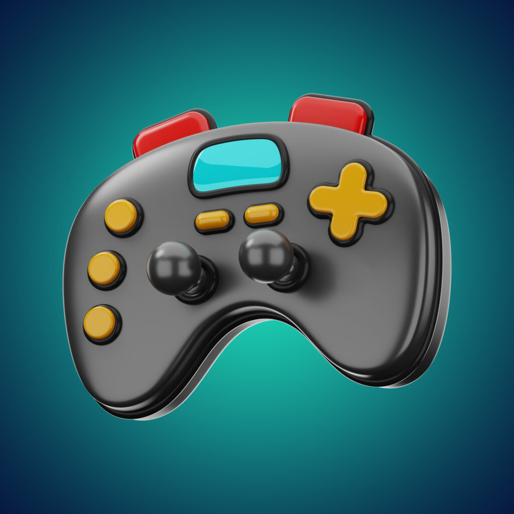 premium-game-console-icon-3d-rendering-isolated-background