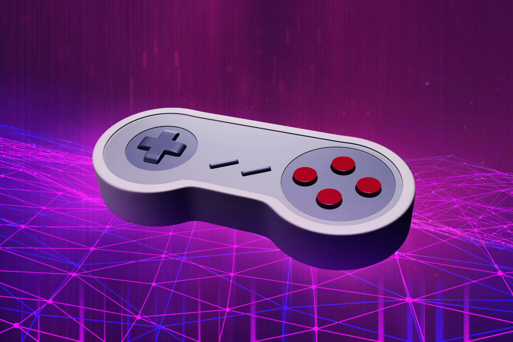 retro-game-controller-3d-illustration